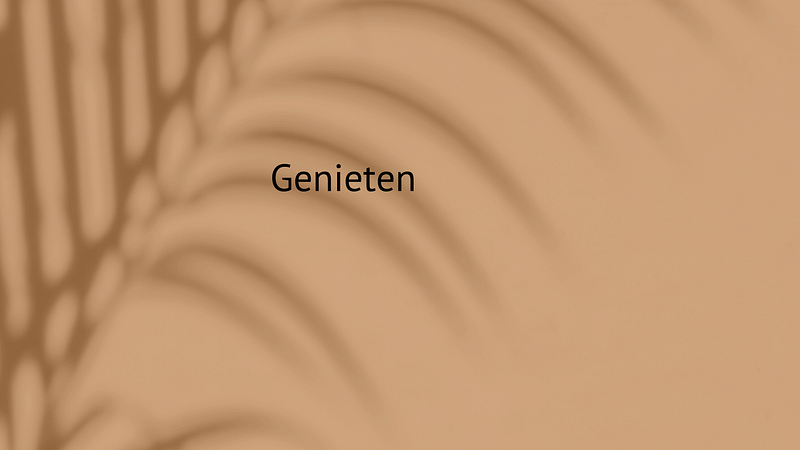 Genieten