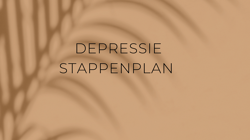 Depressie stappenplan